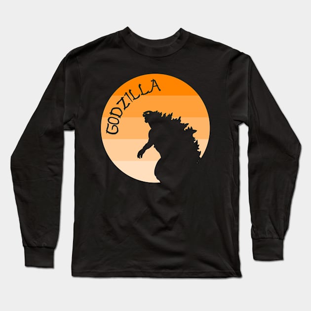 Godzilla 01 Long Sleeve T-Shirt by SanTees